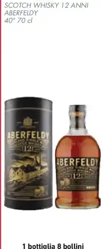 Conad Superstore Scotch whisky 12 anni ABERFELDY 40° offerta