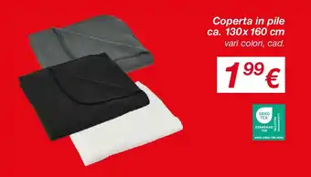 Coperta in pile ca. 130x 160 cm