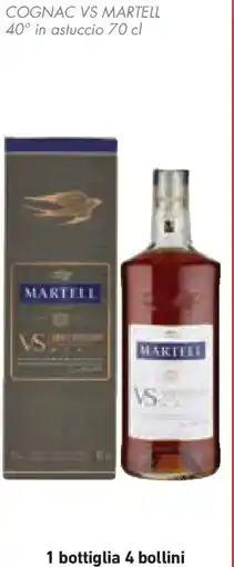 Conad Superstore Cognac vs martell 40° in astuccio offerta