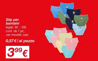 Slip per bambini