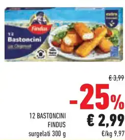 Conad Superstore 12 bastoncini FINDUS offerta