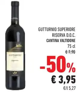 Conad Superstore Gutturnio superiore riserva d.o.c. cantina valtidone offerta