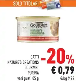 Conad Superstore Gatti nature's creations GOURMET PURINA offerta
