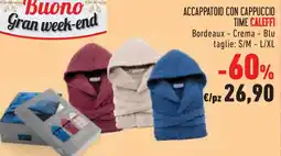 Conad Superstore Accappatoio con cappuccio time caleffi offerta
