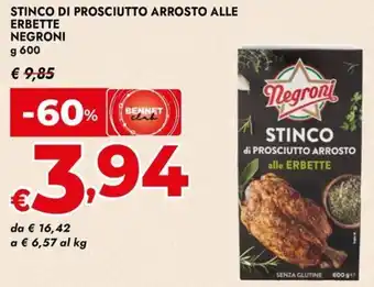 Stinco di prosciutto arrosto alle erbette NEGRONI