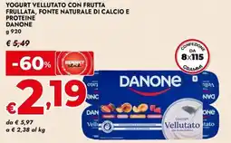 Bennet Yogurt vellutato con frutta frullata, fonte naturale di calcio e proteine DANONE offerta