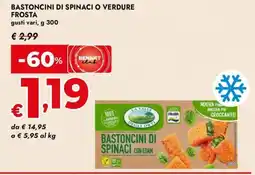 Bennet Bastoncini di spinaci o verdure FROSTA offerta