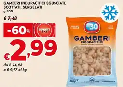 Bennet Gamberi indopacifici sgusciati, scottati, surgelati offerta