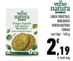 Conad City Linea vegetale biologica verso natura CONAD offerta