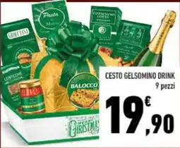 Conad City Cesto gelsomino drink 9 pezzi offerta