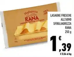 Conad City Lasagne fresche all'uovo SFOGLIAVELO RANA offerta