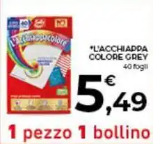 Conad City L'acchiappa colore GREY 40 fogli offerta