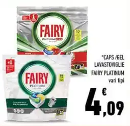 Conad City Caps/gel lavastoviglie FAIRY PLATINUM offerta