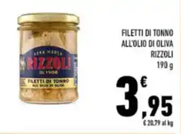 Conad City Filetti di tonno all'olio di oliva RIZZOLI offerta