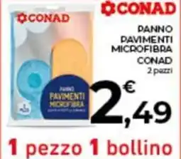 Conad City Panno pavimenti microfibra CONAD offerta