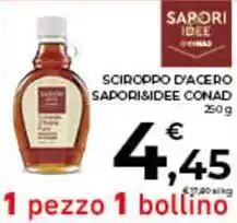 Conad City Sciroppo d'acero SAPORI&IDEE CONAD offerta