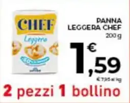 Conad City Panna chef leggera CHEF offerta