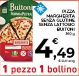 Conad City Pizza margherita senza glutine senza lattosio BUITONI offerta