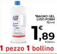 Conad City Bagno gel LYSO FORM offerta