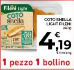 Conad City Coto snella light FILENI offerta
