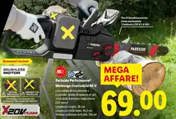 Lidl Parkside Performance Motosega ricaricabile 40 V offerta