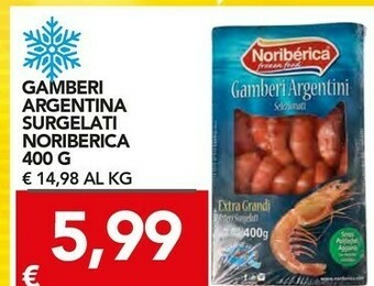 TuoDi Noriberica gamberi argentina surgelati 400 g offerta