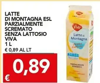 TuoDi Viva - latte di montagna senza lattosio parzialmente scremato 1000 g(ml) offerta