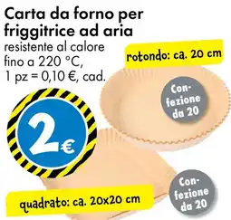 Tedi Carta da forno per friggitrice ad aria offerta