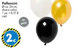 Tedi Palloncini 12 pezzi offerta
