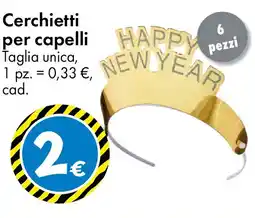 Tedi Cerchietti per capelli 6 pezzi offerta