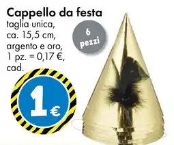 Tedi Cappello da festa 6 pezzi offerta