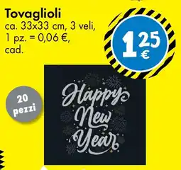 Tedi Tovaglioli 20 pezzi offerta