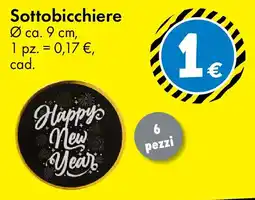 Tedi Sottobicchiere 6 pezzi offerta