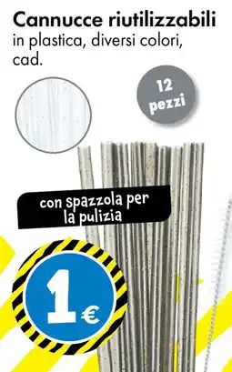Tedi Cannucce riutilizzabili 12 pezzi offerta