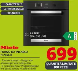 Comet Miele FORNO DA INCASSO H 2456 B offerta