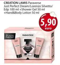 Acqua & Sapone CREATION LAMIS Paraverse Just Perfect Dream/Lorenzo Silvetto/ Edp +Shower Gel +Hand&Body Lotion offerta