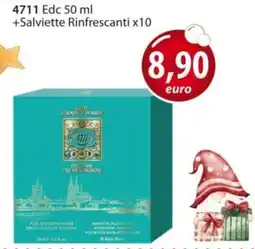 Acqua & Sapone 4711 Edc +Salviette Rinfrescanti x10 offerta