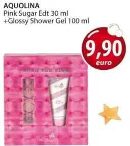 Acqua & Sapone AQUOLINA Pink Sugar Edt +Glossy Shower Gel offerta