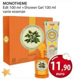 Acqua & Sapone MONOTHEME Edt +Shower Gel varie essenze offerta