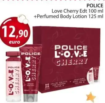 Acqua & Sapone POLICE Love Cherry Edt +Perfumed Body Lotion offerta
