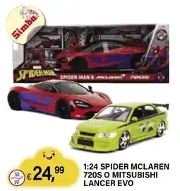 Il Gigante 1:24 SPIDER MCLAREN 720S O MITSUBISHI LANCER EVO offerta