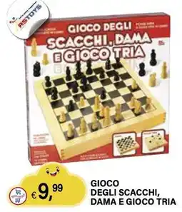 Il Gigante Gioco degli scacchi, dama e gioco tria offerta