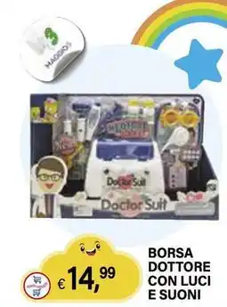 Il Gigante Borsa dottore con luci e suoni offerta