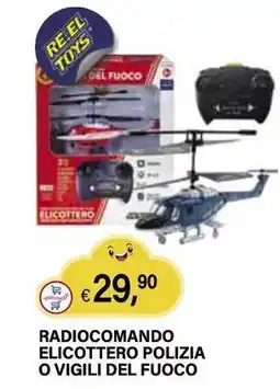 Il Gigante Radiocomando elicottero polizia o vigili del fuoco offerta