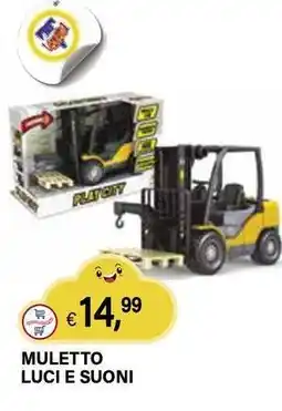 Il Gigante Muletto luci e suoni offerta