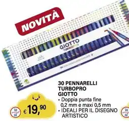 Il Gigante 30 pennarelli turbopro GIOTTO offerta