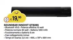 Il Gigante SOUNDBAR INNOHIT GTB28S offerta