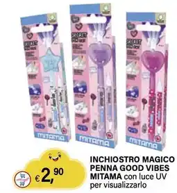 Il Gigante Inchiostro magico penna good vibes mitama con luce uv per visualizzarlo offerta