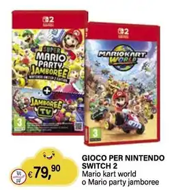 Il Gigante Gioco per nintendo switch 2 mario kart world o mario party jamboree offerta