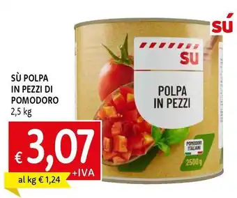 Sù polpa in pezzi di pomodoro